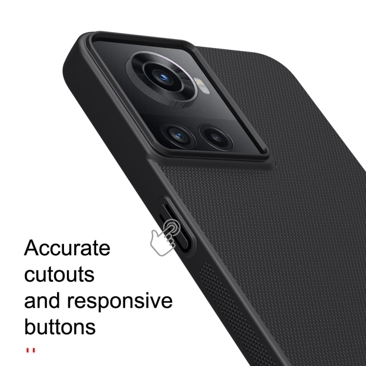 For OnePlus Ace 5G/10R 5G NILLKIN Frosted PC Phone Case(Black) - OnePlus Cases by NILLKIN | Online Shopping South Africa | PMC Jewellery