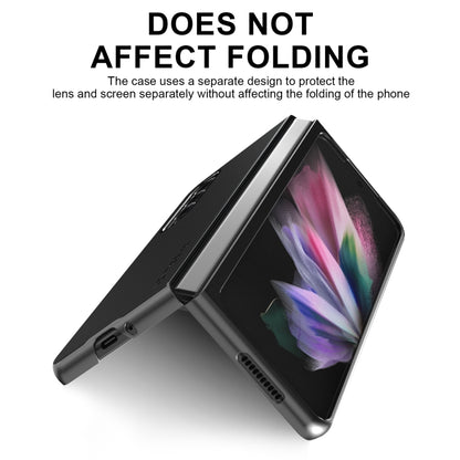 For Samsung Galaxy Z Fold4 5G LC.IMEEKE Shock-resistant Plain Leather All-inclusive Protective Case(Black) - Galaxy Z Fold4 5G Cases by LC.IMEEKE | Online Shopping South Africa | PMC Jewellery | Buy Now Pay Later Mobicred