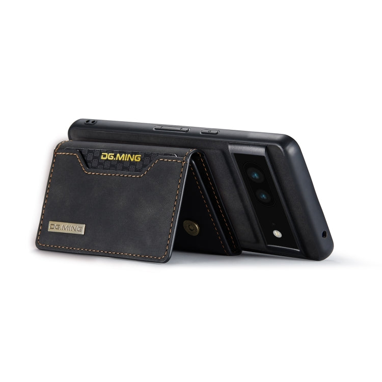 For Google Pixel 6A DG.MING M2 Series 3-Fold Multi Card Bag Phone Case(Black) - free shipping - PMC TechLife - Order now!