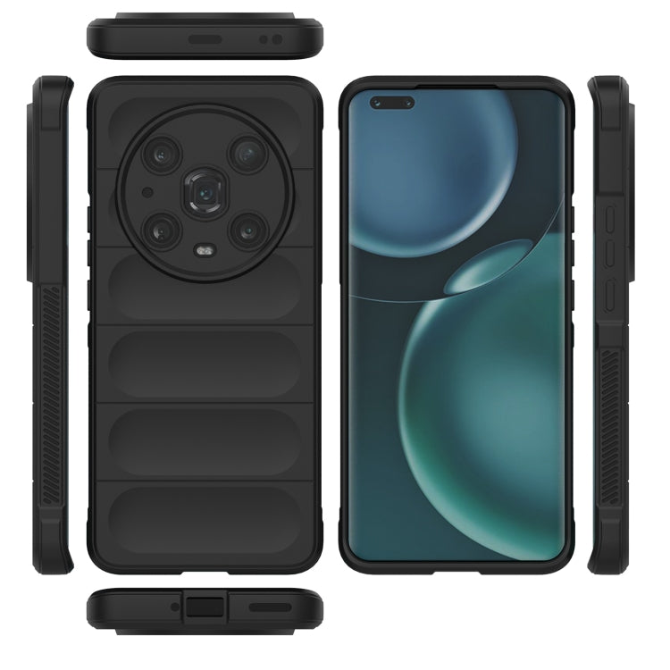 For Honor Magic4 Pro Magic Shield TPU + Flannel Phone Case(Dark Grey) - free shipping - PMC TechLife - Order now!