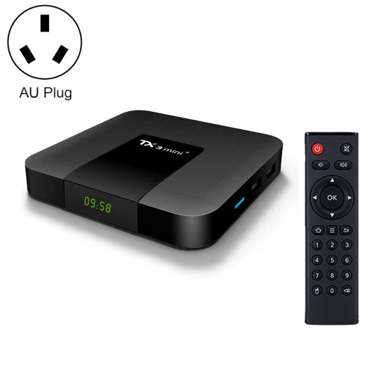 TX3 mini+  Android 11.0 Smart TV Box, Amlogic S905W2 Quad Core, Memory:4GB+32GB, 2.4GHz / 5GHz WiFi(AU Plug) - Amlogic S905 by PMC Jewellery | Online Shopping South Africa | PMC Jewellery