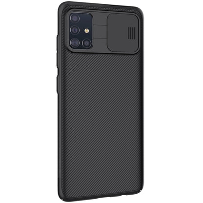 For Galaxy A51 NILLKIN Black Mirror Series PC Camshield Full Coverage Dust-proof Scratch Resistant Mobile Phone Case(Black) - Galaxy Phone Cases by NILLKIN | Online Shopping South Africa | PMC Jewellery | Buy Now Pay Later Mobicred