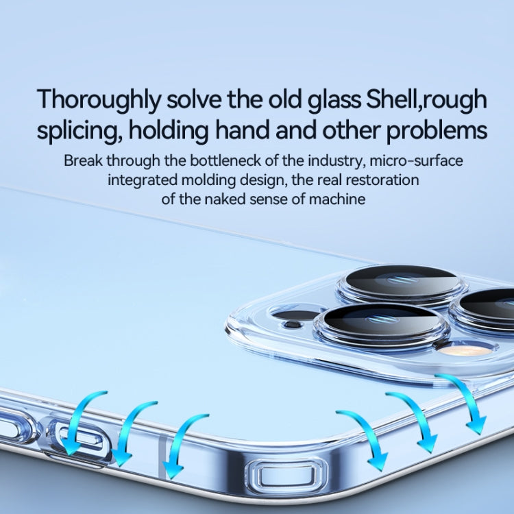 For iPhone 12 SULADA Crytal Steel Series Diamond Glass + TPU Phone Case(Blue) - iPhone 12 / 12 Pro Cases by SULADA | Online Shopping South Africa | PMC TechLife