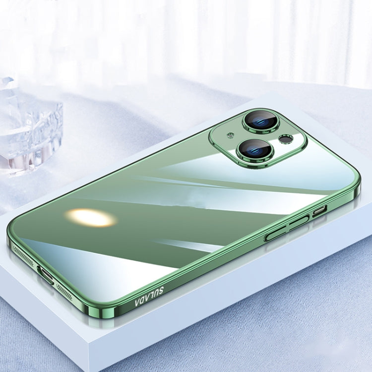 For iPhone 13 SULADA JINGJIA Series Lens Protector PC Phone Case(Greeen) - iPhone 13 Cases by SULADA | Online Shopping South Africa | PMC TechLife | Buy Now Pay Later Mobicred