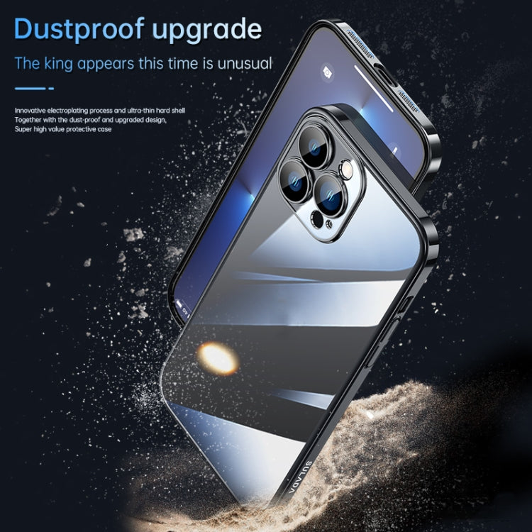 For iPhone 12 SULADA JINGJIA Series Lens Protector PC Phone Case(Blue) - iPhone 12 / 12 Pro Cases by SULADA | Online Shopping South Africa | PMC TechLife