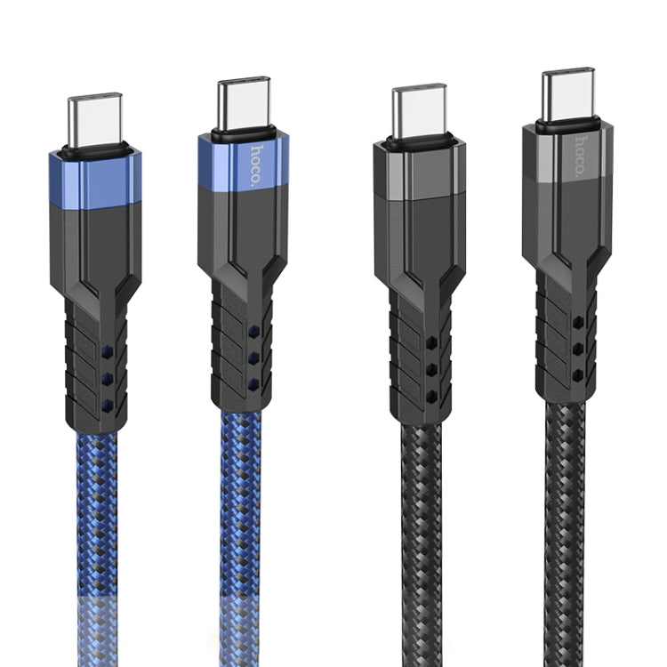 hoco U110 60W USB-C / Type-C to USB-C / Type-C Charging Data Cable，Length：1.2m(Black) - USB-C & Type-C Cable by hoco | Online Shopping South Africa | PMC Jewellery | Buy Now Pay Later Mobicred