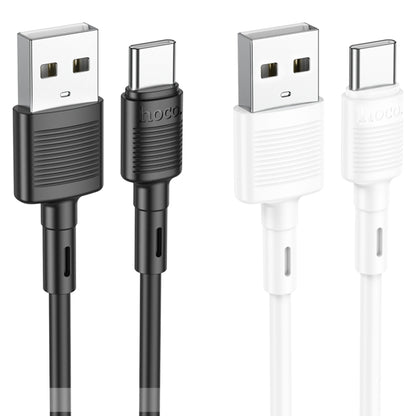 hoco X83 3A USB to USB-C / Type-C Victory Charging Data Cable，Length：1m(White) - USB-C & Type-C Cable by hoco | Online Shopping South Africa | PMC Jewellery
