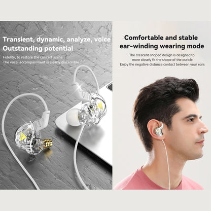 QKZ DMX Sports In-ear HIFI 3.5mm Wired Control Earphone with Mic(Colorful) - In Ear Wired Earphone by QKZ | Online Shopping South Africa | PMC Jewellery