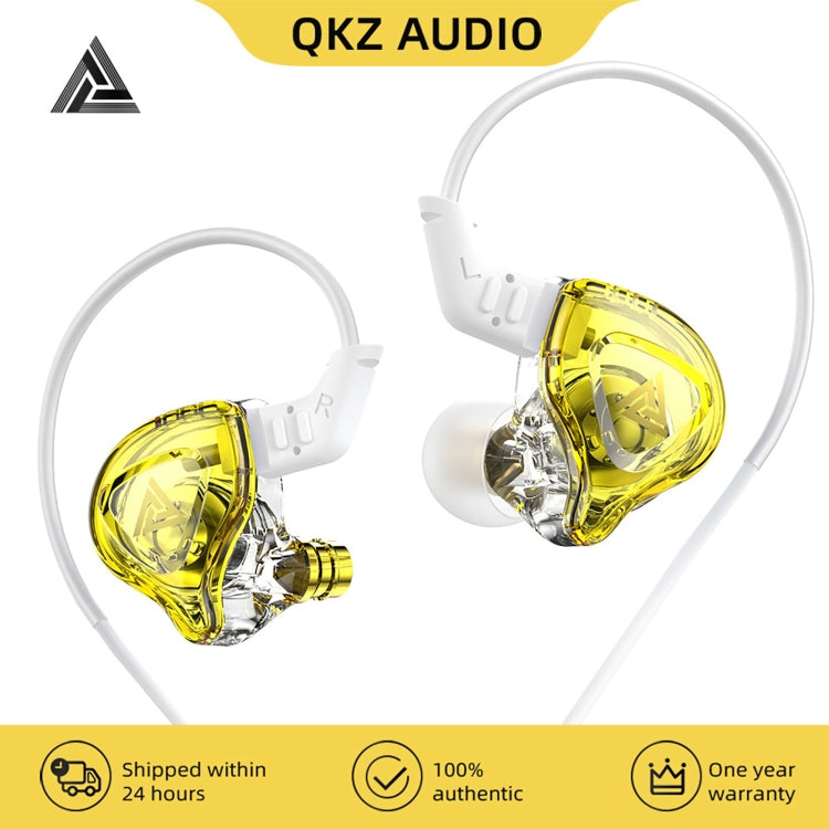 QKZ DMX Sports In-ear HIFI 3.5mm Wired Control Earphone with Mic(Transparent Black) - In Ear Wired Earphone by QKZ | Online Shopping South Africa | PMC Jewellery