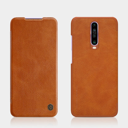 For Xiaomi Redmi K30/K30 5G NILLKIN QIN Series Crazy Horse Texture Horizontal Flip Leather Case with Card Slot(Brown) - Xiaomi Cases by NILLKIN | Online Shopping South Africa | PMC Jewellery