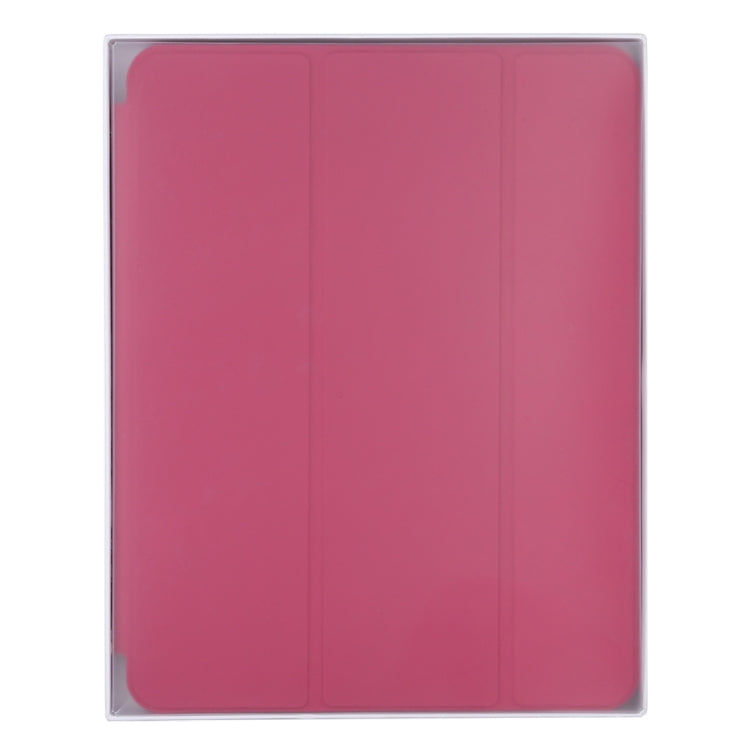 For iPad Pro 11 2022 / 2021 / 2020 3-fold Horizontal Flip Smart Leather Tablet Case with Sleep / Wake-up Function & Holder(Rose Red) - iPad Pro 11 (2022/2021) Cases by PMC Jewellery | Online Shopping South Africa | PMC Jewellery