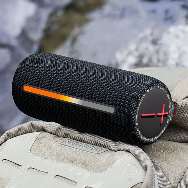 HOPESTAR P37 Outdoor Portable RGB Light Waterproof Wireless Bluetooth Speaker(Black) - free shipping - PMC TechLife - Order now!