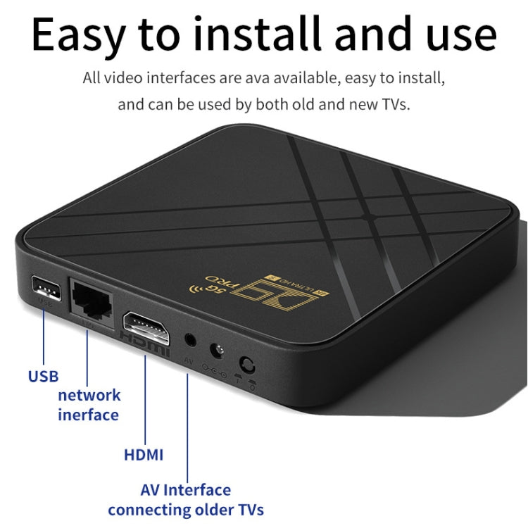 D9 PRO 2.4G/5G WIFI 4K HD Android TV Box, Memory:8GB+128GB(US Plug) - Amlogic S905 by PMC TechLife | Online Shopping South Africa | PMC TechLife