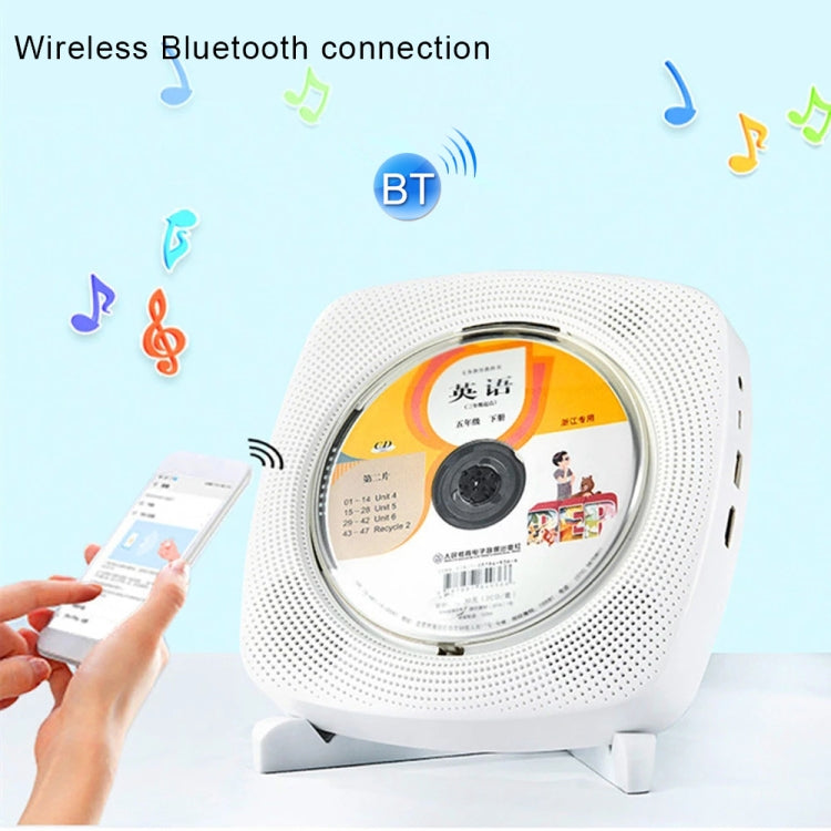 Kecag KC-609 Wall Mounted Home DVD Player Bluetooth CD Player, Specification:DVD/CD+Connectable TV + Charging Version(White) - free shipping - PMC TechLife - Order now!