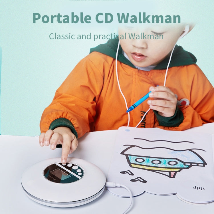Kecag KC-706 Portable Walkman CD Player(White) - DVD & LCD Player by Kecag | Online Shopping South Africa | PMC TechLife | Buy Now Pay Later Mobicred
