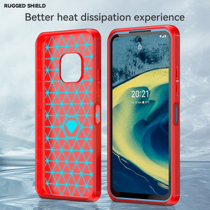 For Nokia XR20 Brushed Texture Carbon Fiber TPU Phone Case(Red) - Nokia Cases by PMC Jewellery | Online Shopping South Africa | PMC Jewellery