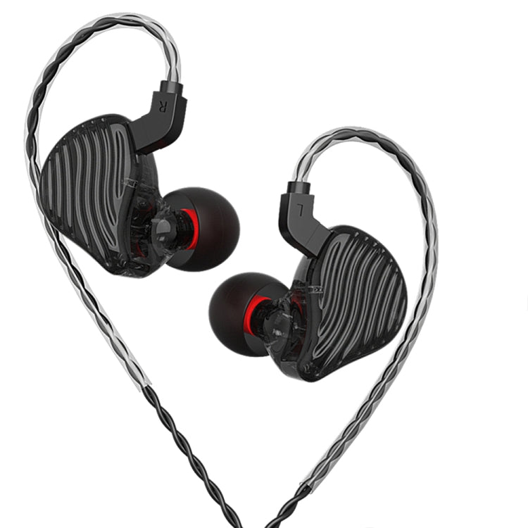 CVJ-CSE Ring Iron Hybrid Music Running Sports In-Ear Wired Headphone, Style:Without Mic(Black) - In Ear Wired Earphone by CVJ | Online Shopping South Africa | PMC Jewellery | Buy Now Pay Later Mobicred