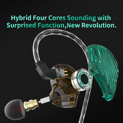 CVJ-CSE Ring Iron Hybrid Music Running Sports In-Ear Wired Headphone, Style:Without Mic(Black) - In Ear Wired Earphone by CVJ | Online Shopping South Africa | PMC Jewellery | Buy Now Pay Later Mobicred