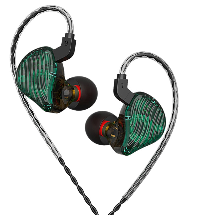 CVJ-CSE Ring Iron Hybrid Music Running Sports In-Ear Wired Headphone, Style:Without Mic(Green) - In Ear Wired Earphone by CVJ | Online Shopping South Africa | PMC Jewellery | Buy Now Pay Later Mobicred