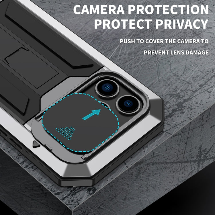 For iPhone 14 Pro Max R-JUST Shockproof Life Waterproof Dust-proof Case (Silver) - free shipping - PMC TechLife - Order now!
