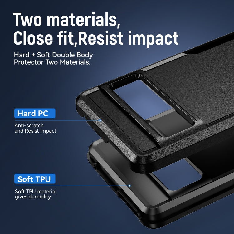 For Google Pixel 7 Pro Pioneer Armor Heavy Duty PC + TPU Phone Case(Black) - free shipping - PMC TechLife - Order now!