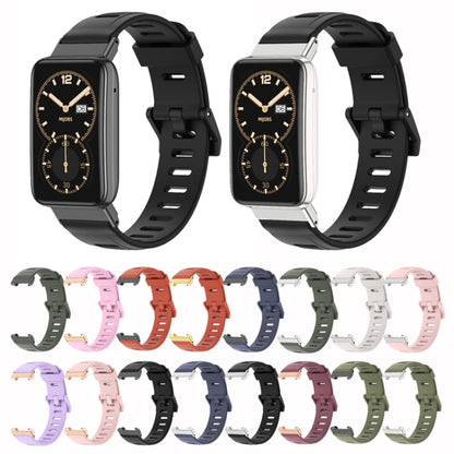 For Xiaomi Mi Band 7 Pro Mijobs Flat Hole TPU Watch Band(Black) - Watch Bands by MIJOBS | Online Shopping South Africa | PMC Jewellery | Buy Now Pay Later Mobicred