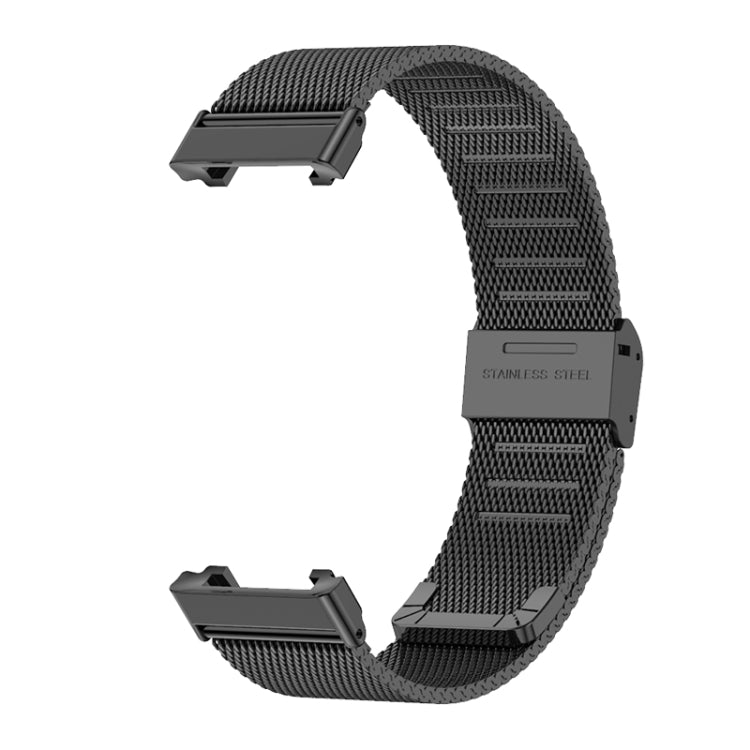 For Xiaomi Mi Band 7 Pro Mijobs Milan Buckle Stainless Steel Watch Band(Black) - Watch Bands by MIJOBS | Online Shopping South Africa | PMC Jewellery | Buy Now Pay Later Mobicred