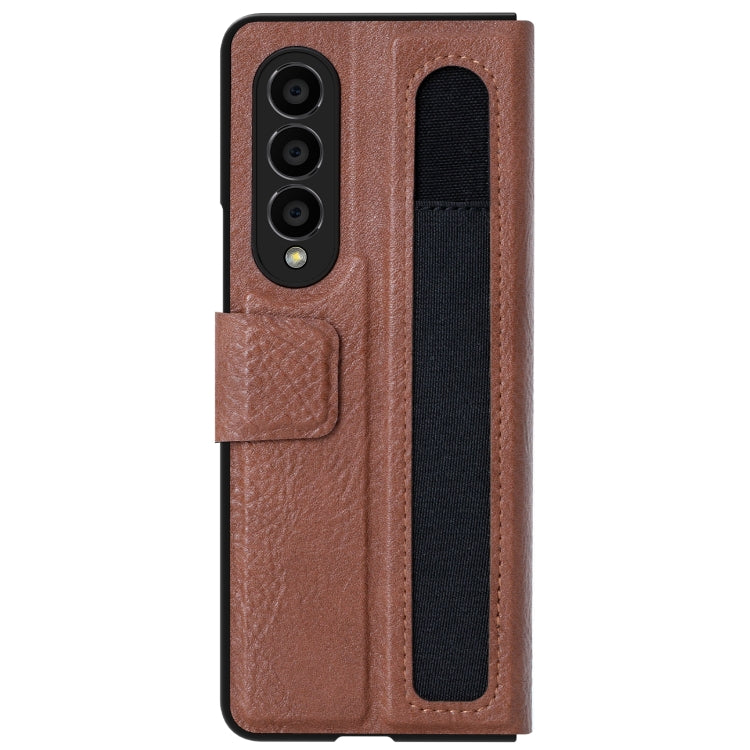 For Samsung Galaxy Z Fold4 5G NILLKIN Ogg Leather Phone Case(Brown) - Galaxy Z Fold4 5G Cases by NILLKIN | Online Shopping South Africa | PMC Jewellery