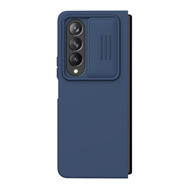 For Samsung Galaxy Z Fold4 5G NILLKIN CamShield Liquid Silicone + PC Full Coverage Case(Blue) - Galaxy Z Fold4 5G Cases by NILLKIN | Online Shopping South Africa | PMC Jewellery