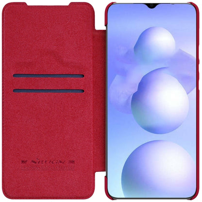 For Xiaomi Poco M4 5G NILLKIN QIN Series Crazy Horse Texture Leather Phone Case(Red) - Xiaomi Cases by NILLKIN | Online Shopping South Africa | PMC Jewellery