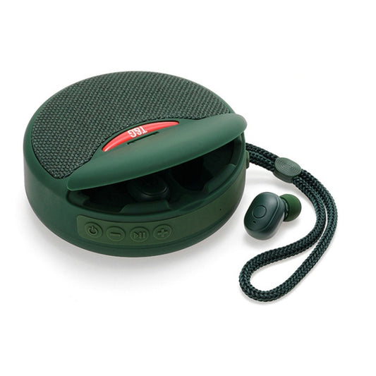 T&G TG808 2 in 1 Mini Wireless Bluetooth Speaker Wireless Headphones(Green) - Mini Speaker by T&G | Online Shopping South Africa | PMC Jewellery