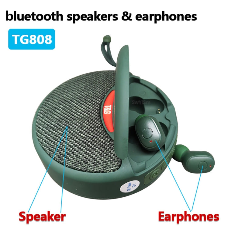 T&G TG808 2 in 1 Mini Wireless Bluetooth Speaker Wireless Headphones(Black) - Mini Speaker by T&G | Online Shopping South Africa | PMC Jewellery