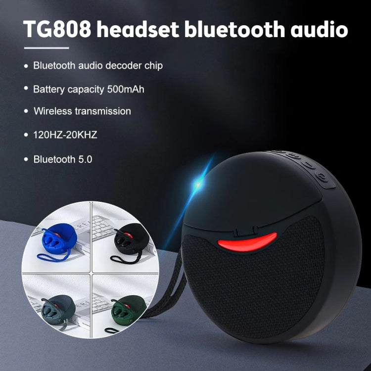 T&G TG808 2 in 1 Mini Wireless Bluetooth Speaker Wireless Headphones(Grey) - Mini Speaker by T&G | Online Shopping South Africa | PMC Jewellery