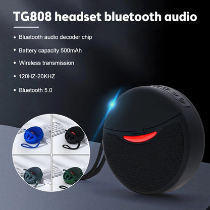 T&G TG808 2 in 1 Mini Wireless Bluetooth Speaker Wireless Headphones(Blue) - Mini Speaker by T&G | Online Shopping South Africa | PMC Jewellery