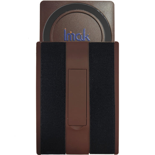 imak MagSafe Wireless ChargingCard-type Multi-function Mobile Phone Holder(Brown) - Lazy Bracket by imak | Online Shopping South Africa | PMC Jewellery