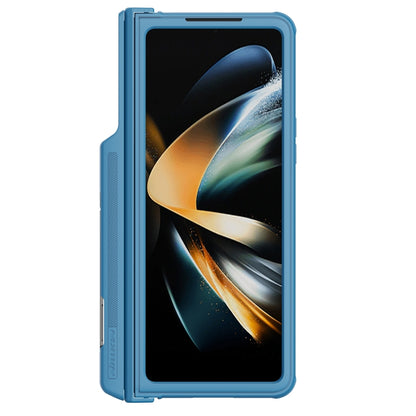 For Samsung Galaxy Z Fold4 5G NILLKIN Black Mirror Pro Series Camshield PC Phone Case with Pen Slot, Set Version(Blue) - Galaxy Z Fold4 5G Cases by NILLKIN | Online Shopping South Africa | PMC Jewellery | Buy Now Pay Later Mobicred