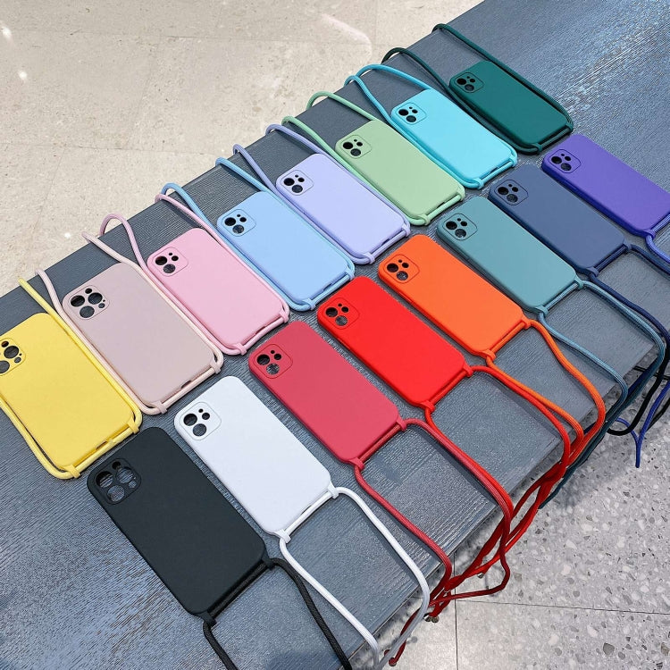 For iPhone 14 Pro Max Crossbody Lanyard Liquid Silicone Case(Pink) - iPhone 14 Pro Max Cases by PMC TechLife | Online Shopping South Africa | PMC TechLife