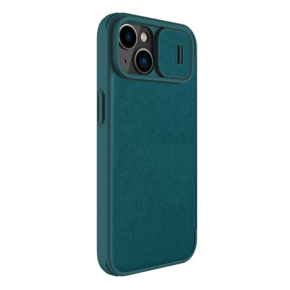 For iPhone 14 NILLKIN QIN Series Pro Leather Phone Case(Green) - iPhone 14 Cases by NILLKIN | Online Shopping South Africa | PMC Jewellery