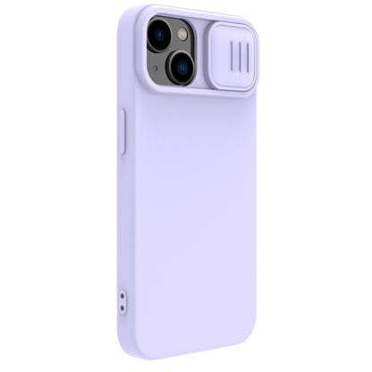 For iPhone 14 Plus  NILLKIN CamShield MagSafe Liquid Silicone Phone Case(Purple) - iPhone 14 Plus Cases by NILLKIN | Online Shopping South Africa | PMC Jewellery