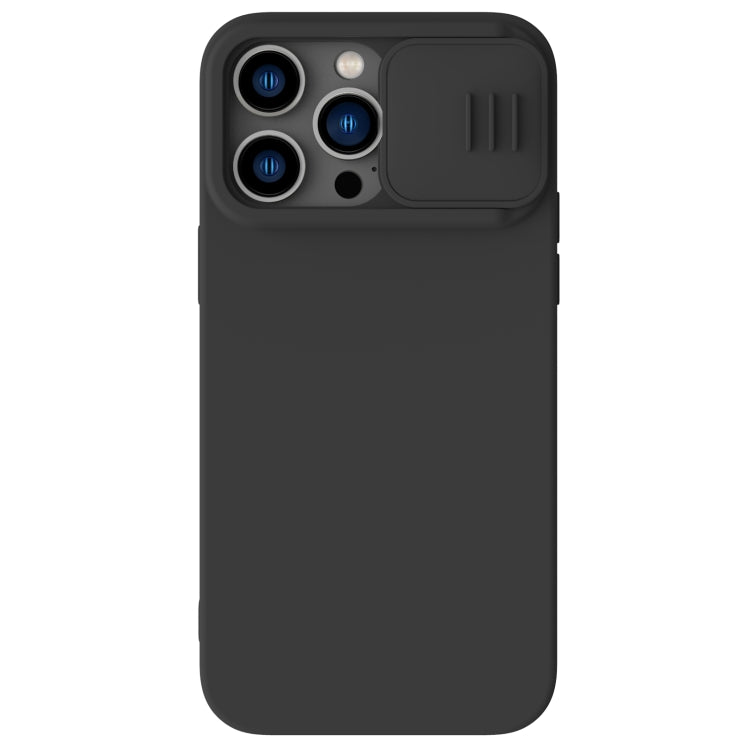 For iPhone 14 Pro Max NILLKIN CamShield Liquid Silicone Phone Case(Black) - iPhone 14 Pro Max Cases by NILLKIN | Online Shopping South Africa | PMC Jewellery | Buy Now Pay Later Mobicred