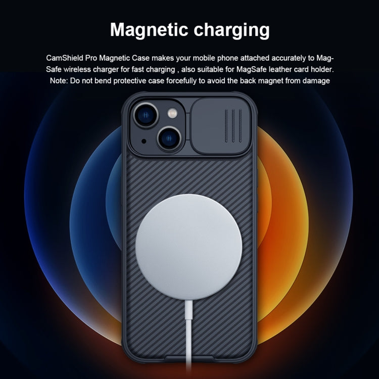 For iPhone 14 NILLKIN CamShield Pro Magnetic Magsafe Case(Black) - iPhone 14 Cases by NILLKIN | Online Shopping South Africa | PMC TechLife
