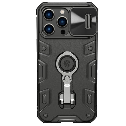 For iPhone 14 Pro Max NILLKIN CamShield Armor Pro Magnetic Phone Case(Black) - iPhone 14 Pro Max Cases by NILLKIN | Online Shopping South Africa | PMC Jewellery