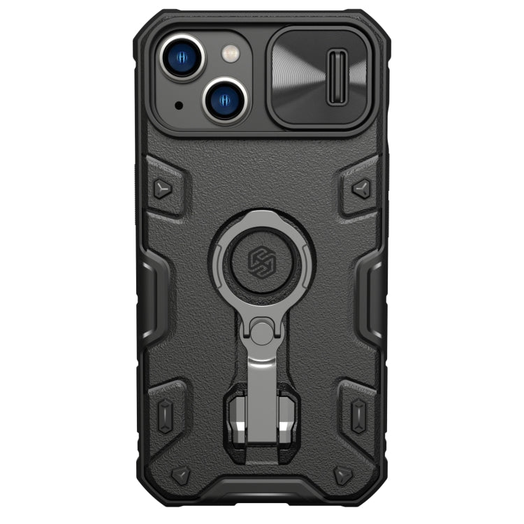 For iPhone 14 NILLKIN Shockproof CamShield Armor Protective Case(Black) - iPhone 14 Cases by NILLKIN | Online Shopping South Africa | PMC Jewellery