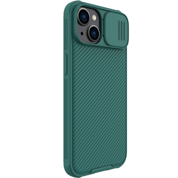 For iPhone 14 Plus  NILLKIN CamShield Pro Protective Phone Case(Green) - iPhone 14 Plus Cases by NILLKIN | Online Shopping South Africa | PMC Jewellery