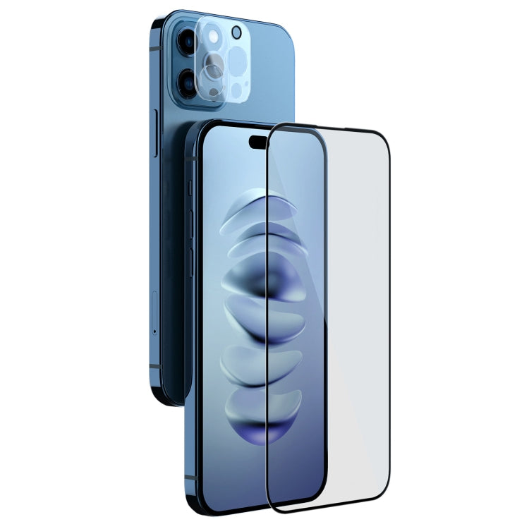 For iPhone 14 Pro NILLKIN 2 in 1 HD Full Screen Tempered Glass Film + Camera Protector Set - iPhone 14 Pro Tempered Glass by NILLKIN | Online Shopping South Africa | PMC TechLife | Buy Now Pay Later Mobicred