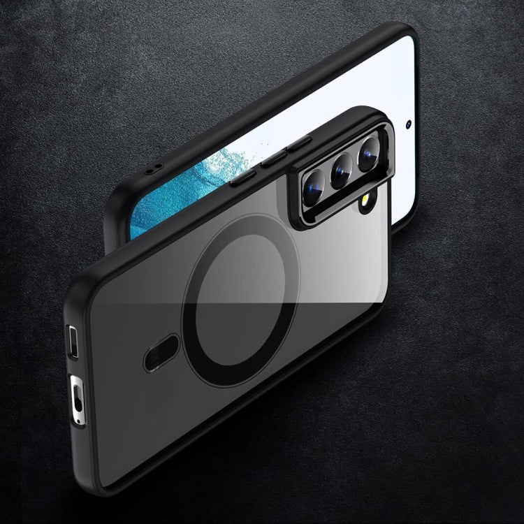 For Samsung Galaxy S22 5G Acrylic PC MagSafe Phone Case(Black) - Galaxy S22 5G Cases by PMC TechLife | Online Shopping South Africa | PMC TechLife