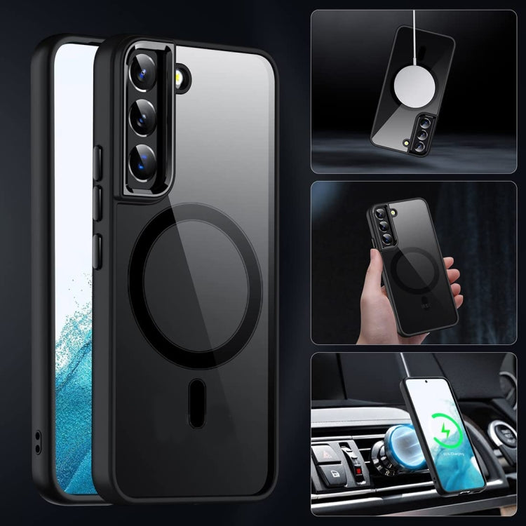 For Samsung Galaxy S22 5G Acrylic PC MagSafe Phone Case(Black) - Galaxy S22 5G Cases by PMC TechLife | Online Shopping South Africa | PMC TechLife