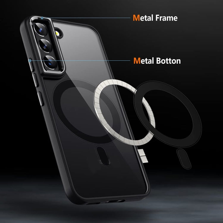 For Samsung Galaxy S22 5G Acrylic PC MagSafe Phone Case(Black) - Galaxy S22 5G Cases by PMC TechLife | Online Shopping South Africa | PMC TechLife