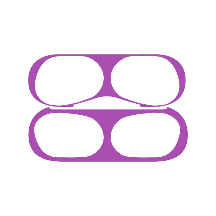 For Apple AirPods Pro 2 Wireless Earphone Protective Case Metal Sticker(Purple) - Protective Sticker by PMC TechLife | Online Shopping South Africa | PMC TechLife