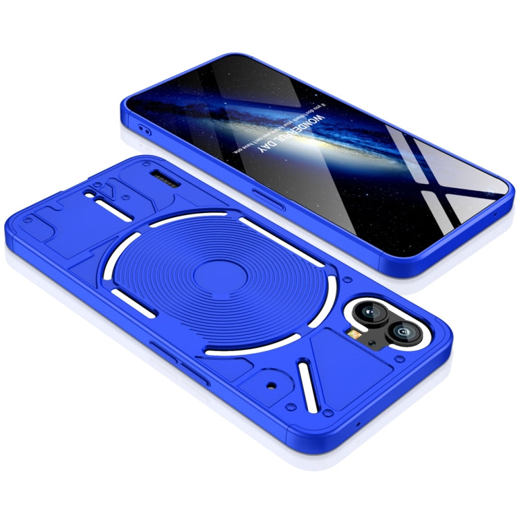 For Nothing Phone 1 GKK Three Stage Splicing Full Coverage PC Phone Case(Blue) - More Brand by GKK | Online Shopping South Africa | PMC Jewellery | Buy Now Pay Later Mobicred